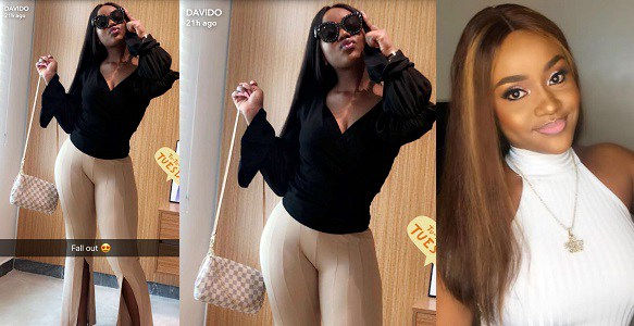 Davido shares hot photo of his girlfriend, Chioma.