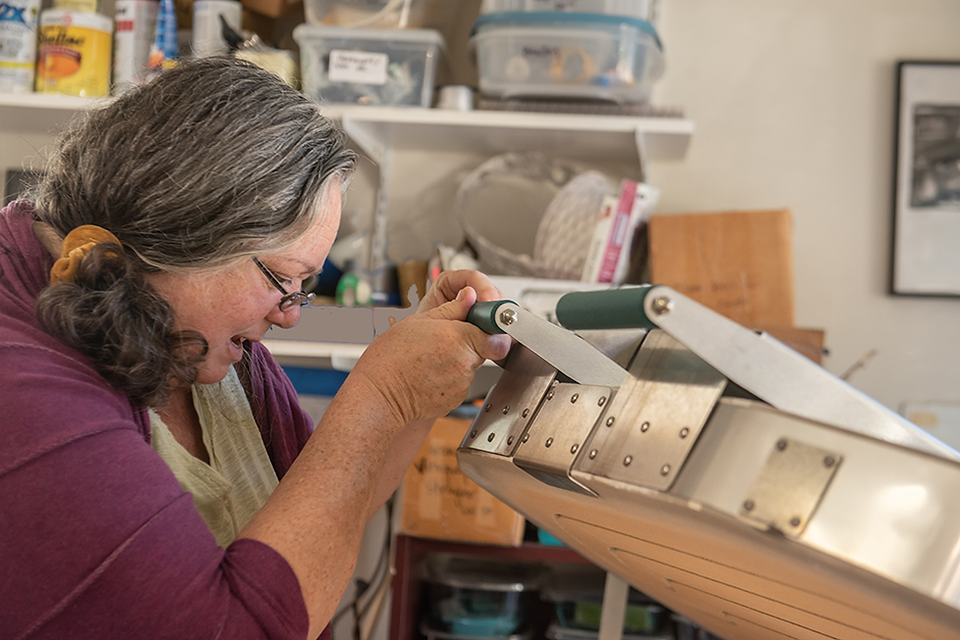 peaking into the kiln