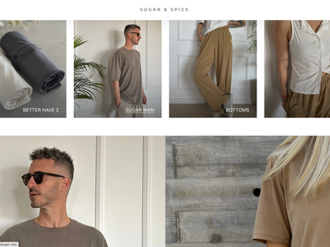 a website called sugar & spice shows a man and a woman