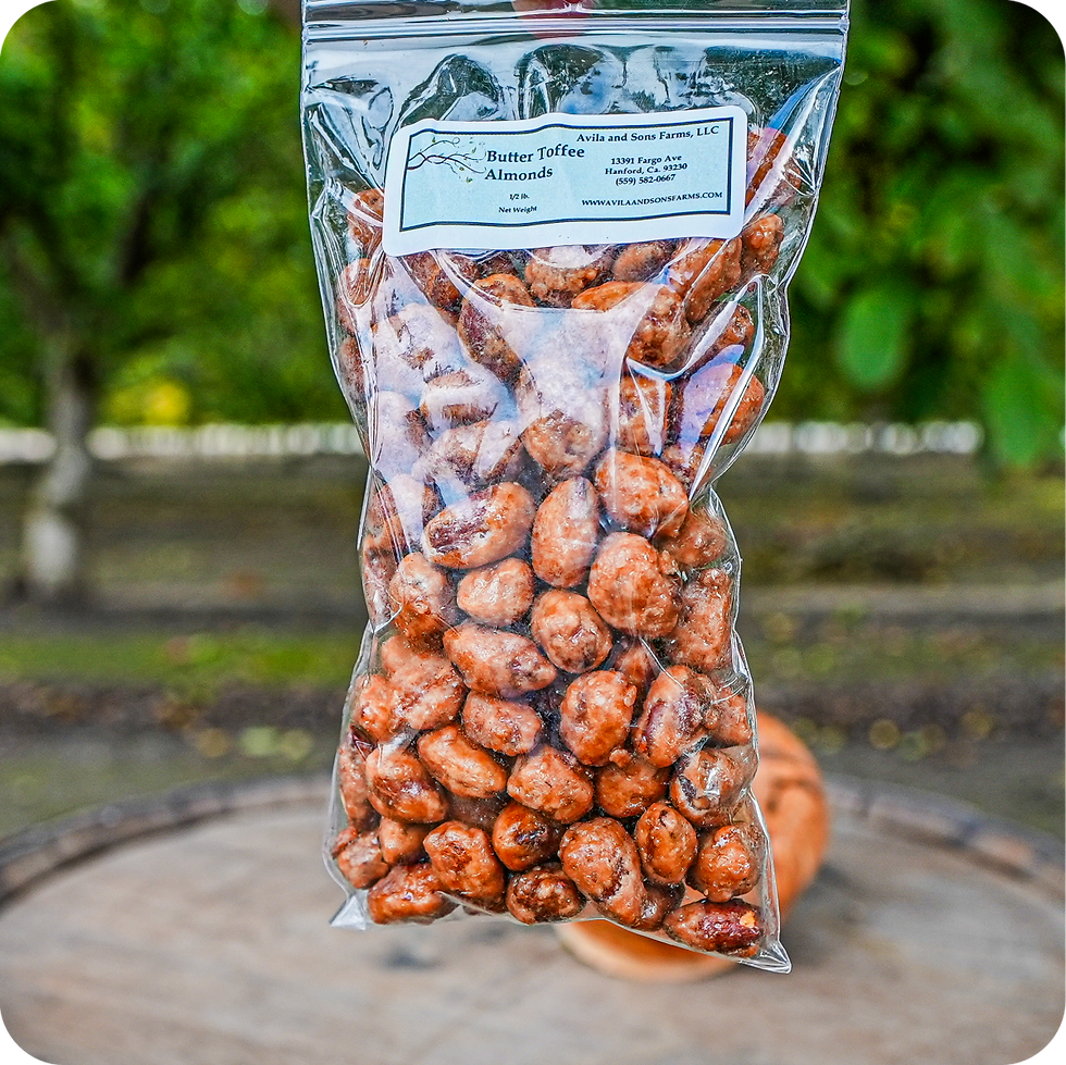 Thumbnail: Toffee almonds in a bag