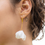 Miniature : Boucles d'oreilles Iris Blanches