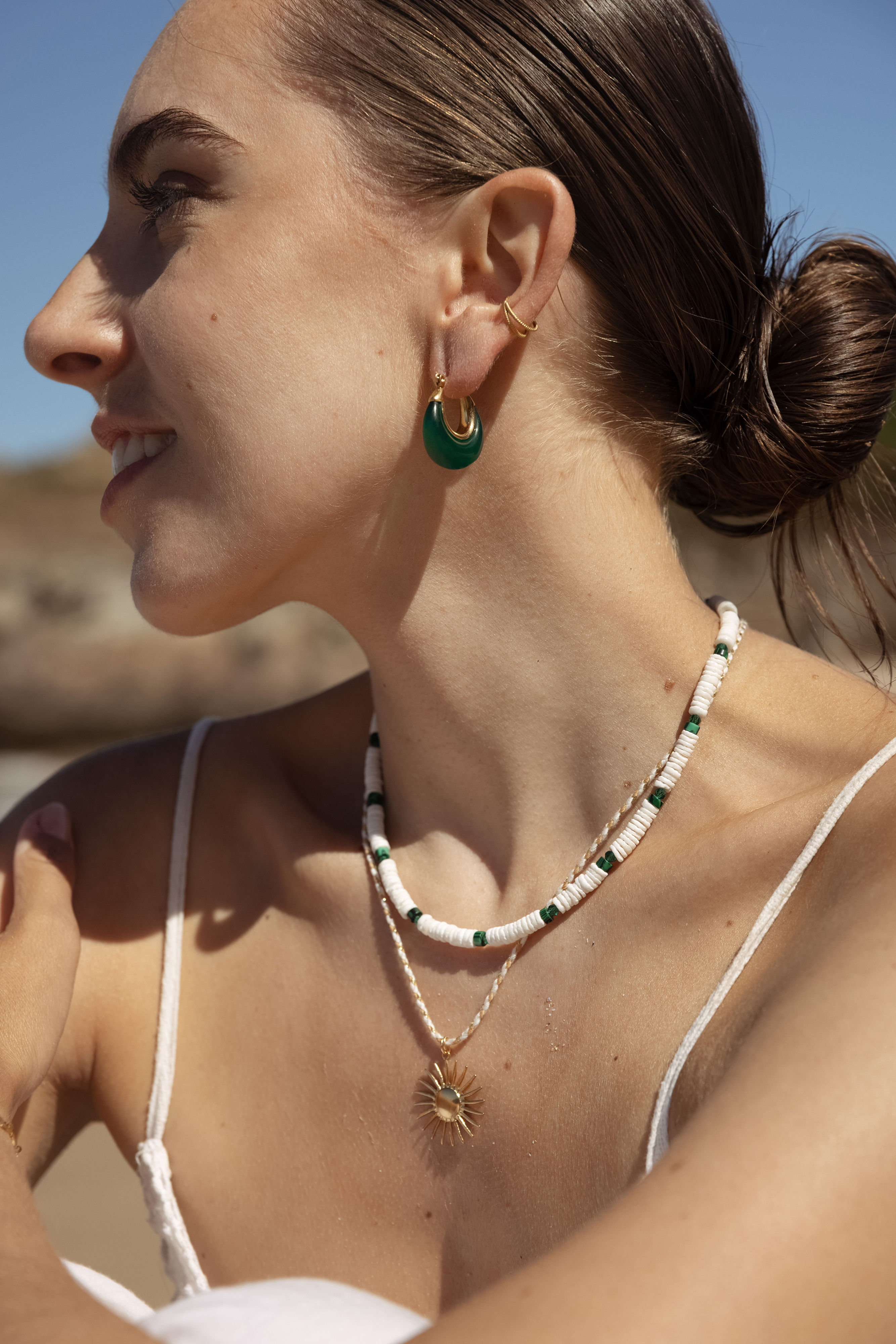 Collier Verde & collier soleil