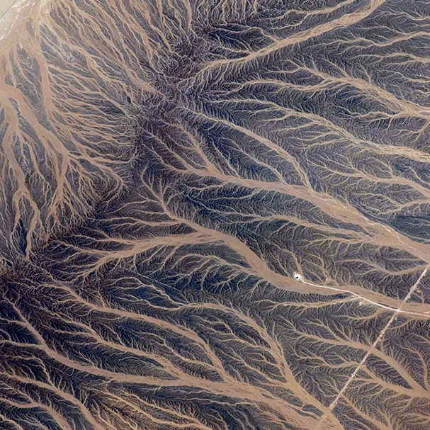 chenaux fluviaux du désert