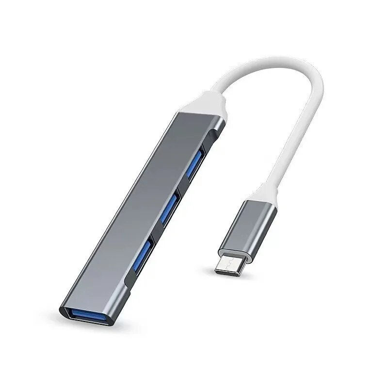 Thumbnail: 4-Port Multi-Splitter Type C Hub USB Adapter OTG for Xiaomi Lenovo MacBook 13 15