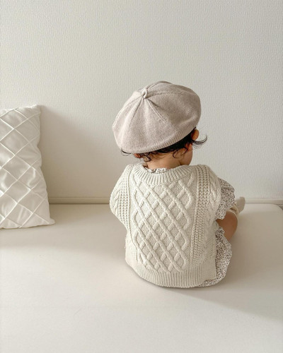 knit Vest | Petit Pois Paris