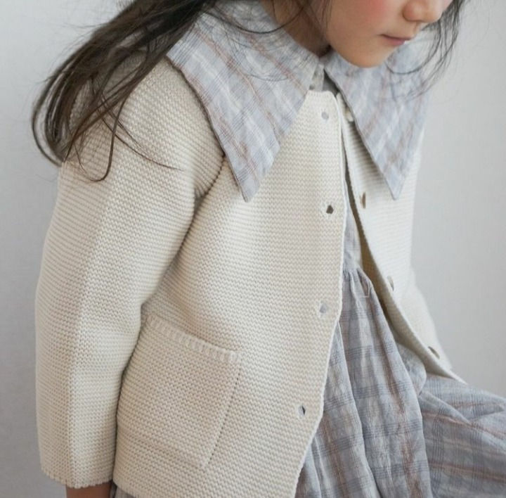 Miniature : Cardigan côtelé en tricot