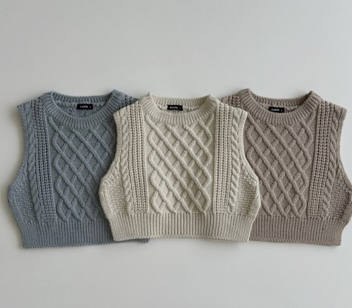 pois Knit vest 【公式通販】 pois Knit vest 【公式通販】