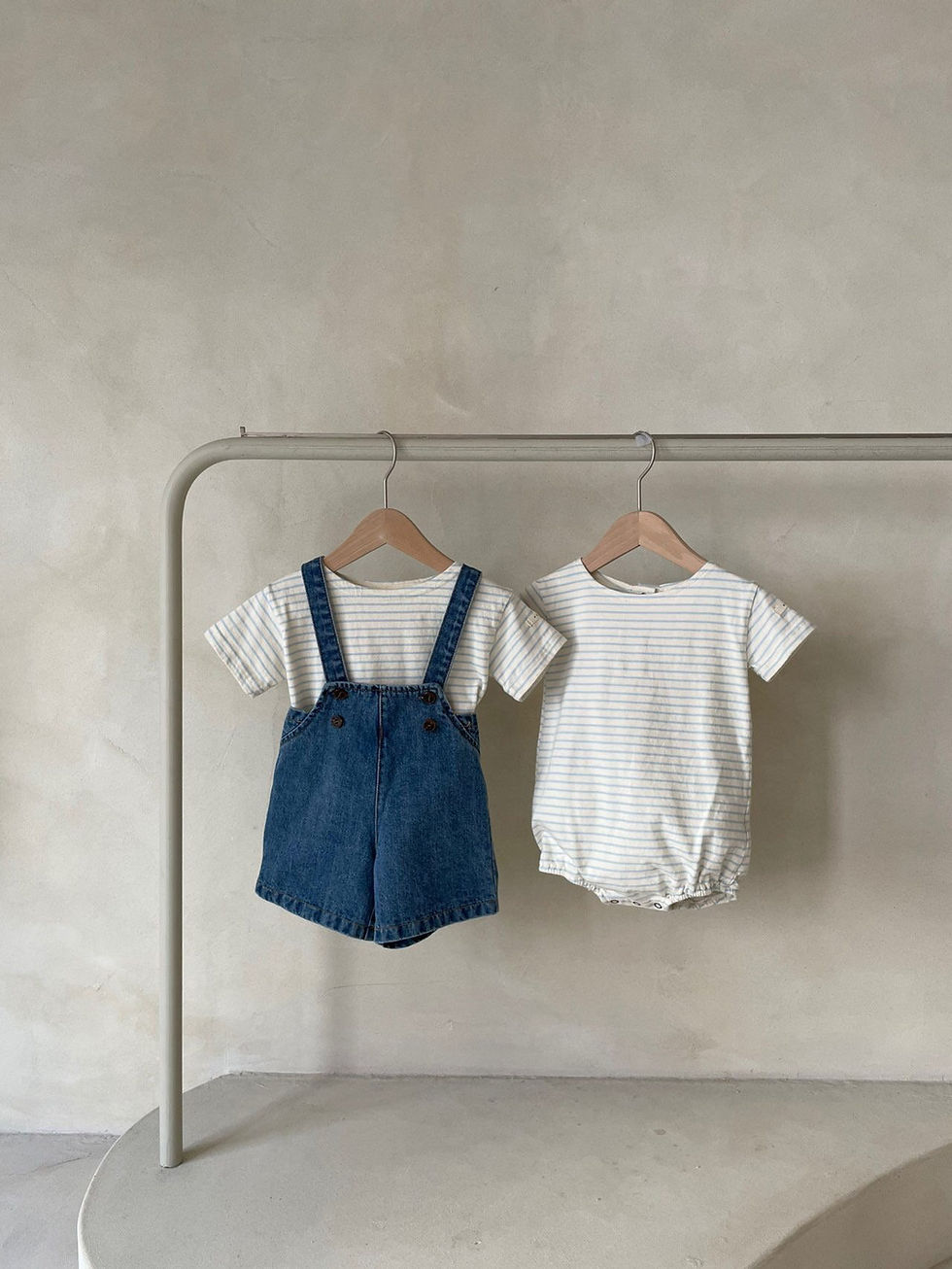 Thumbnail: Denim Dungarees Pants