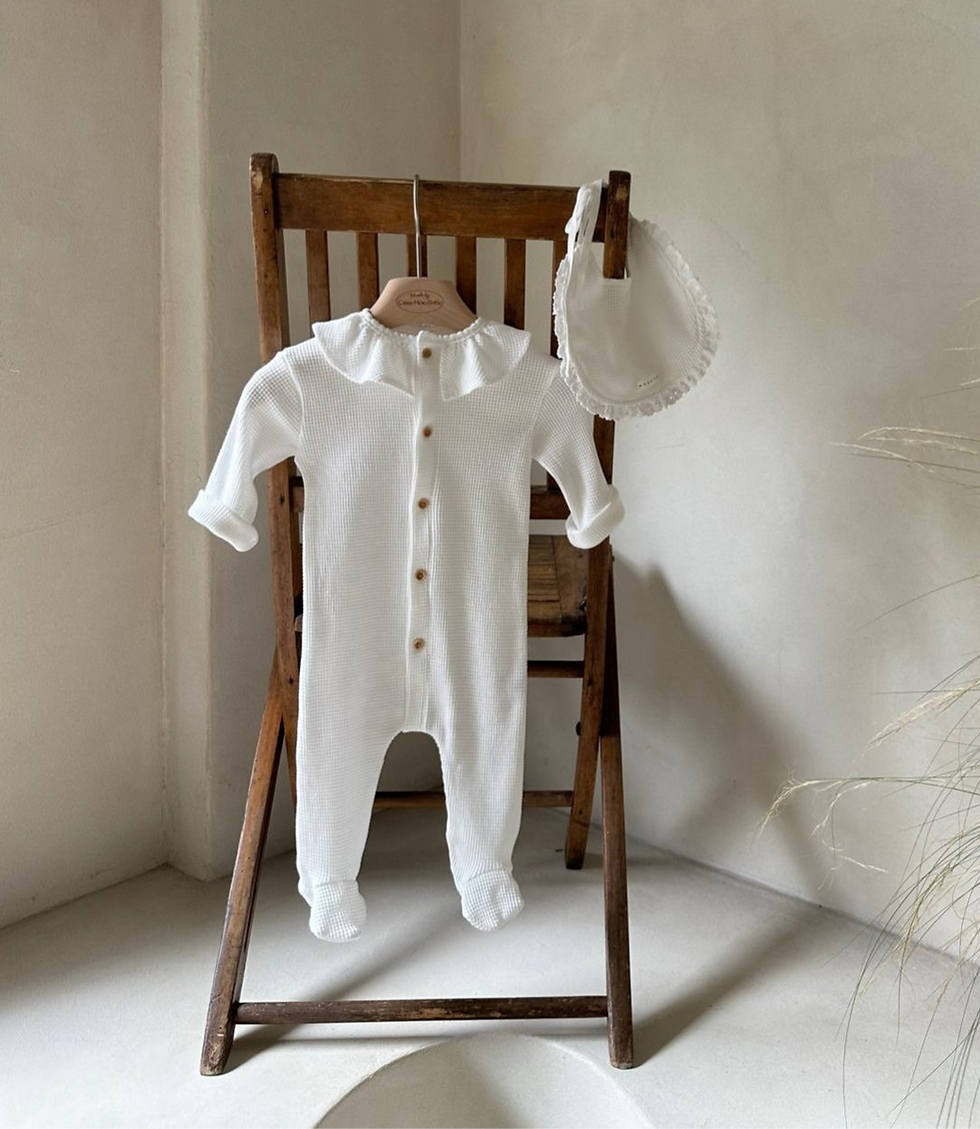 Thumbnail: Newborn Waffle Plum Bodysuit