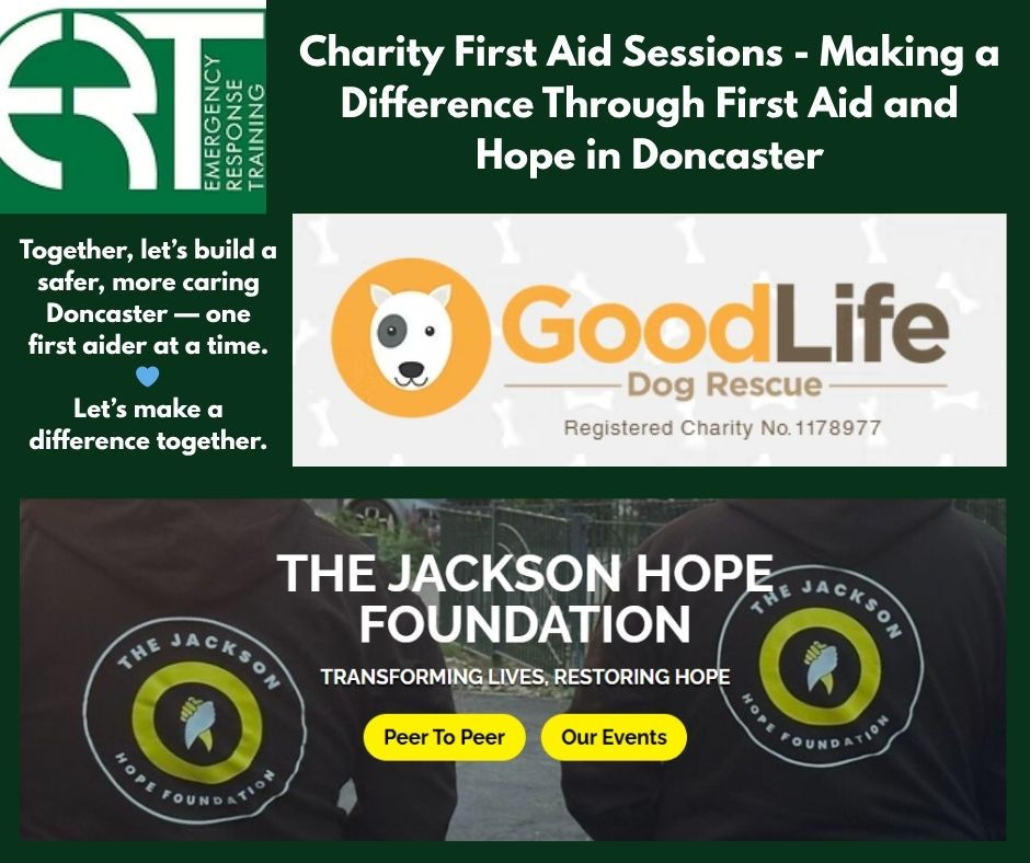 Charity First Aid courses - Doncaster www.ertraining.co.uk