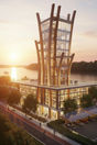 World's First 11 Story Observation Tower Made from Structural Engineered Bamboo could Rise in St. Louis