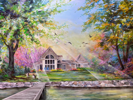 "Cottage at the Lake"