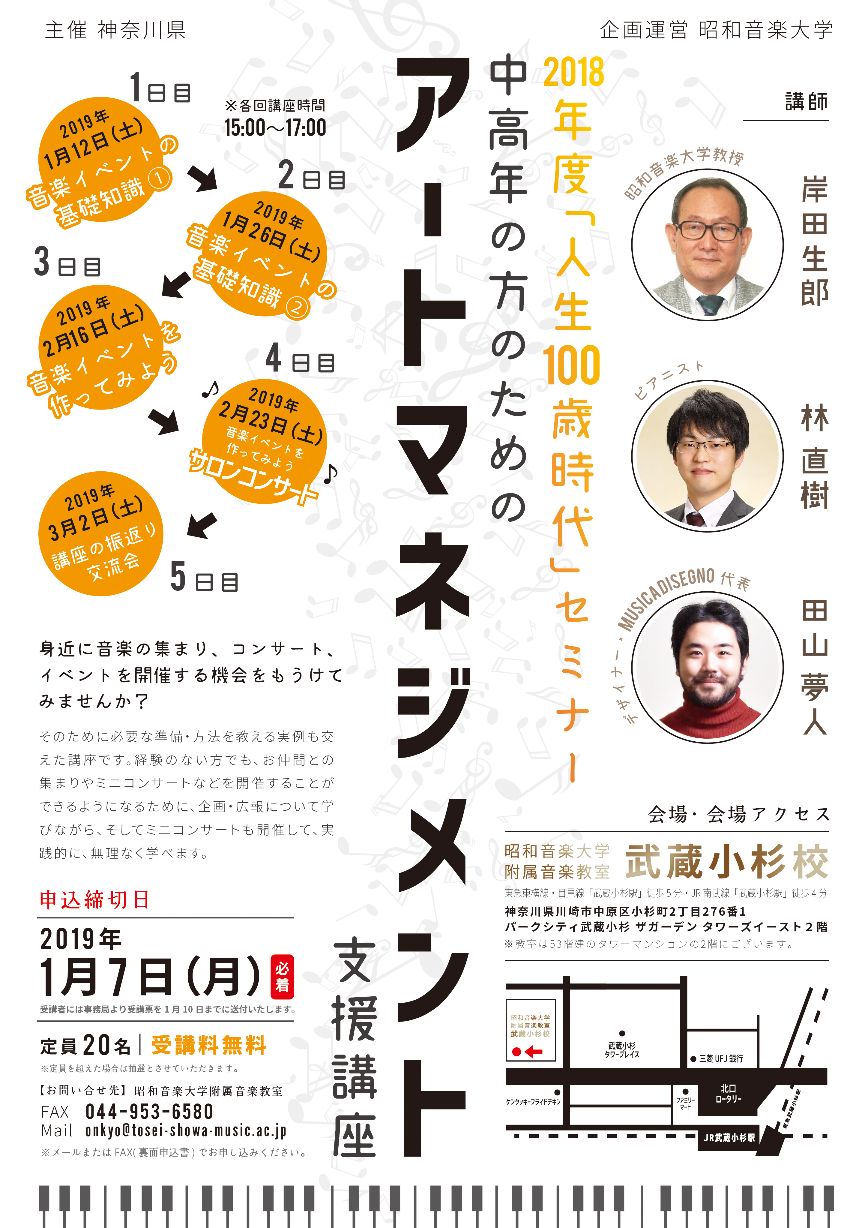 中高年の方のためのアートマネジメント支援講座