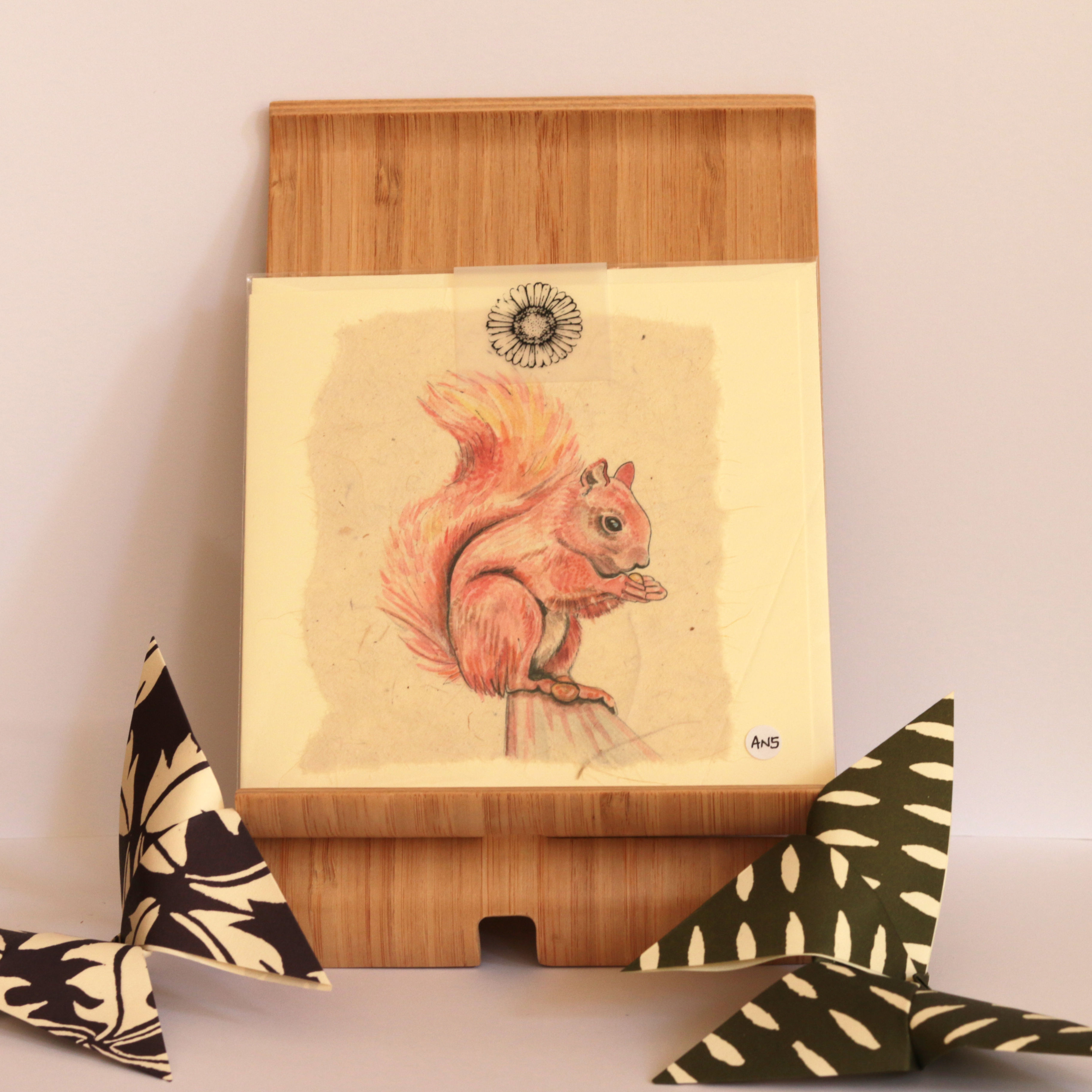Red Squirrel Greetings Card