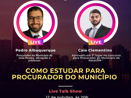 Live Juriscoffee #4 - Como estudar para Procurador do Município, com Caio Clementino