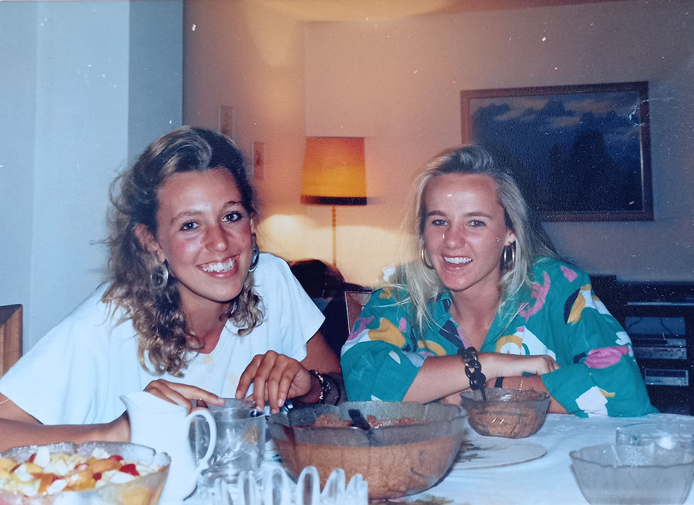 Sally and Trina at the Callows house