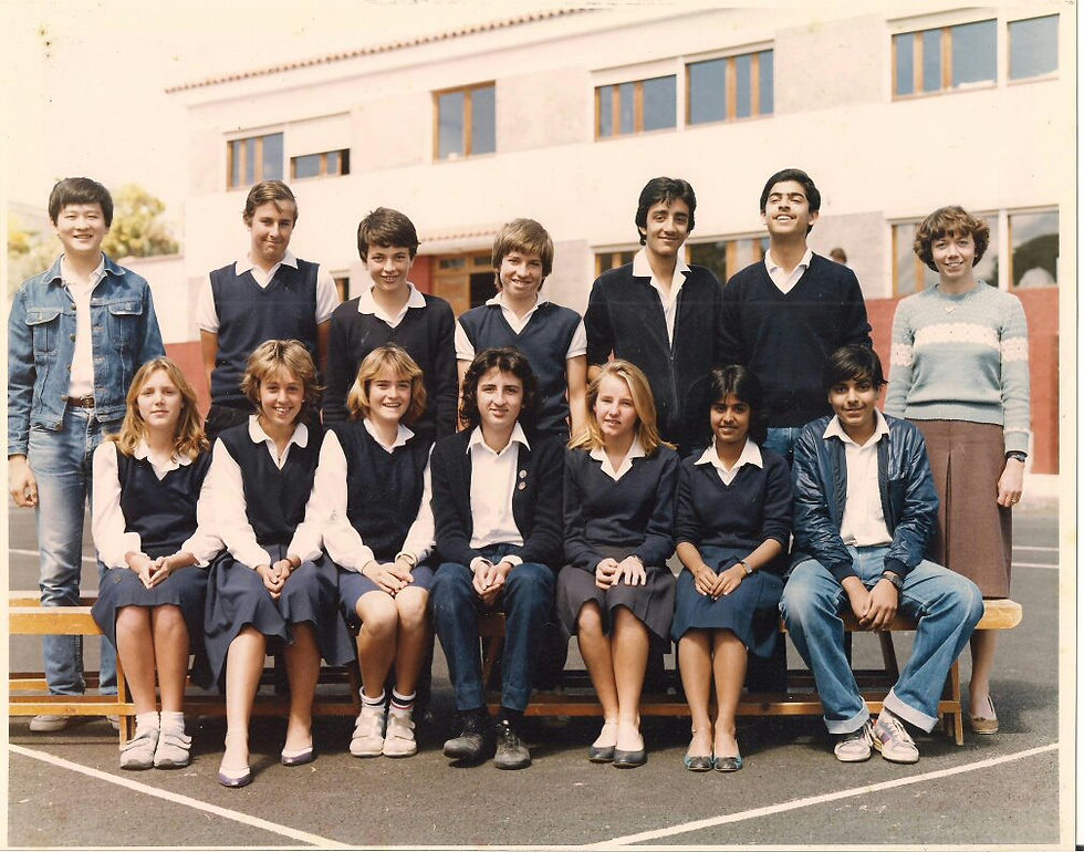 Mrs Eddy and our class at the British School of Gran Canaria