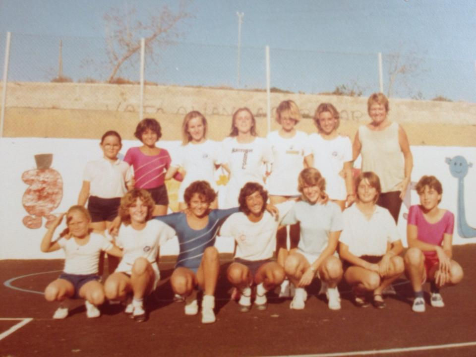 Mrs Williams and the tap dancing group at the British School of Gran Canaria