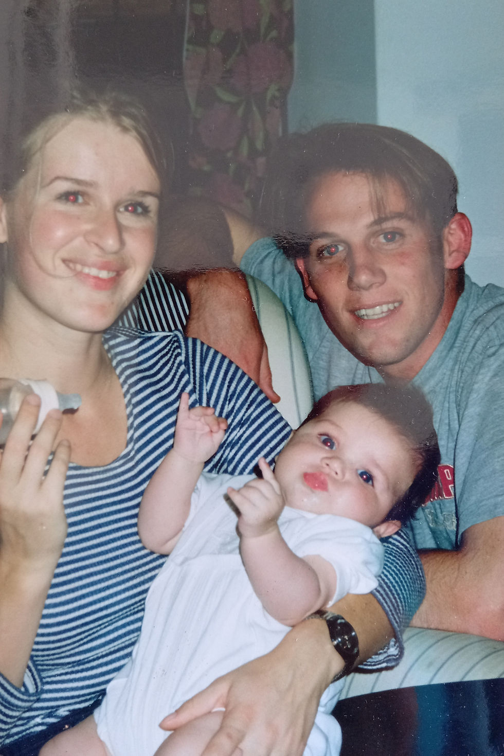 Carine, Anton & baby Katja