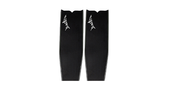 ภาพขนาดย่อ: Double K Carbon Fin Black-Tip (Black)