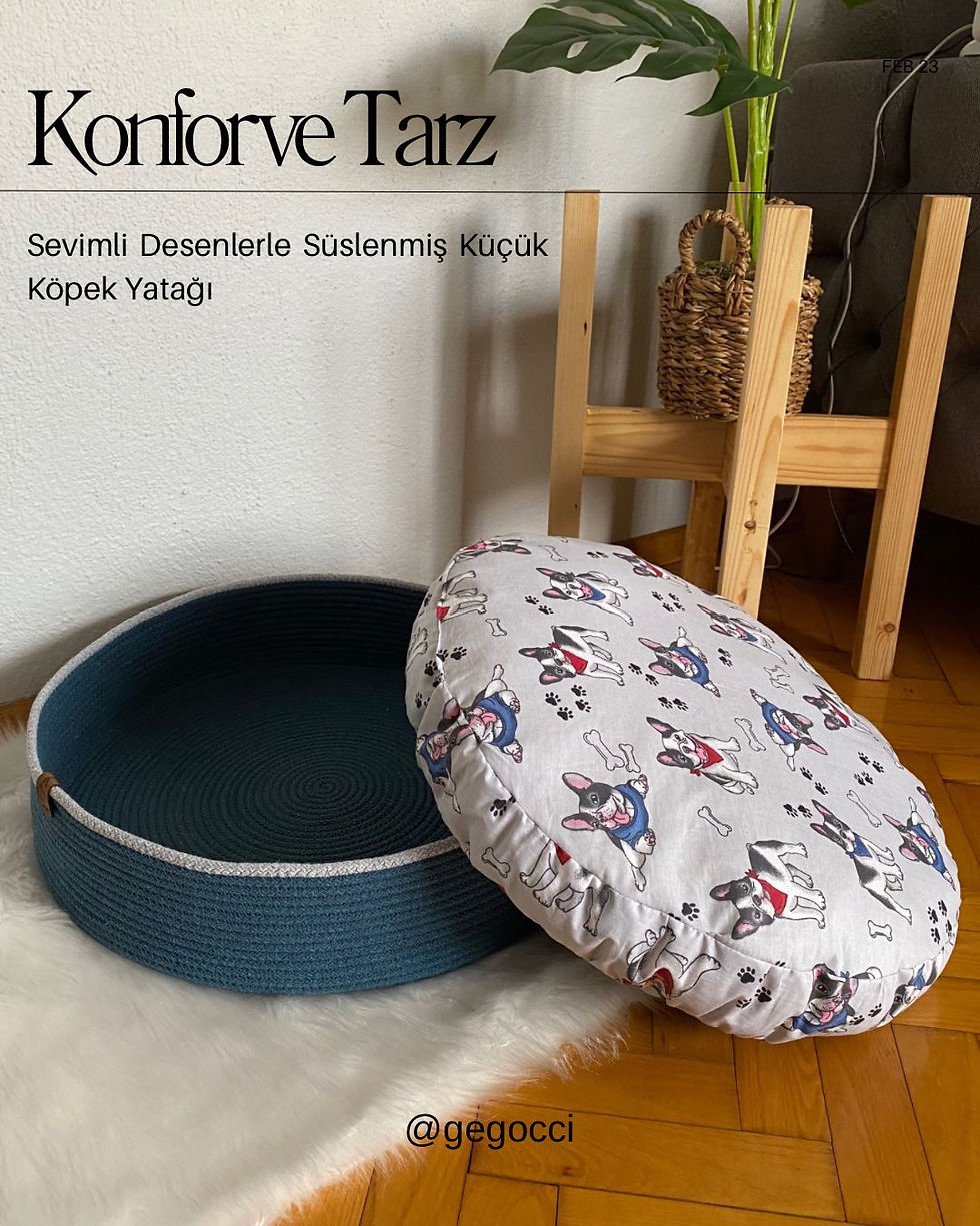 Küçük resim: KÜÇÜK KÖPEK YATAĞI 45 CM EN YÜKSEKLİK 11 CM