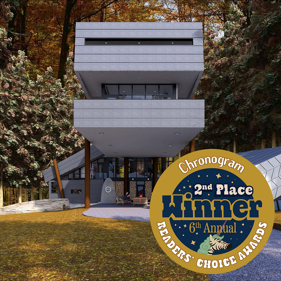Rendering of Route 299 with sticker on bottom-right that reads: "Chronogram Reader's Choice Awards: 2nd Place Winner"