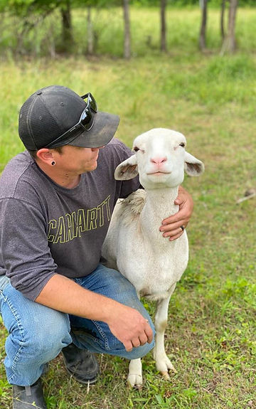 Kyle and local lamb