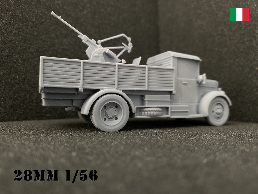 Miniature : Italie Autocannone da 20-65 su FIAT-SPA 38R