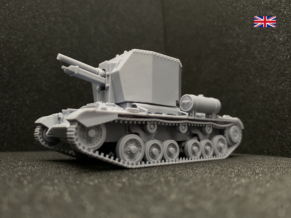Miniature : British Tank Bishop Ordnance QF 25-pdr on Carrier Valentine 25-pdr Mk 1