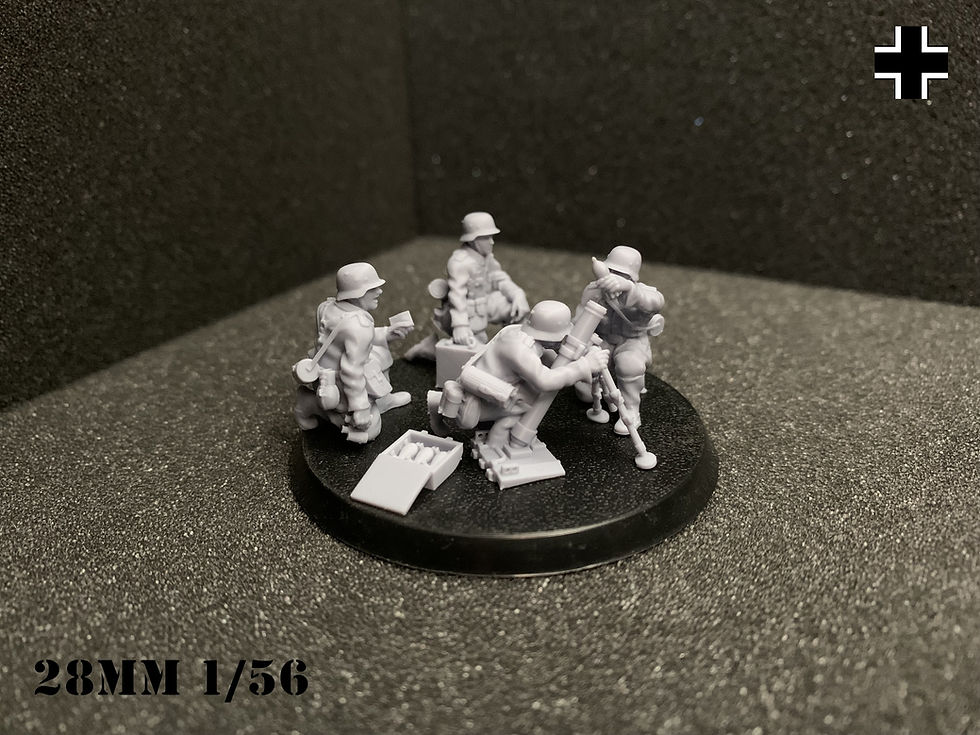 Miniature : German 81mm Mortar Team collection From Meuse to Volga