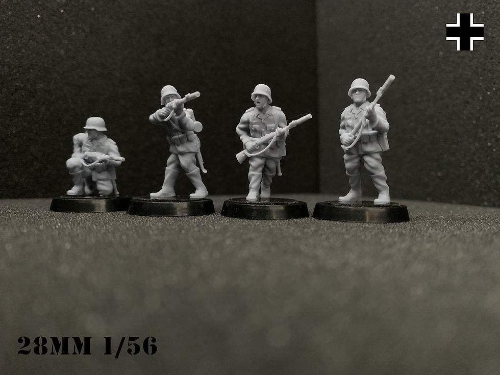 Miniature : German Grenade Launcher Team  collection From Meuse to Volga