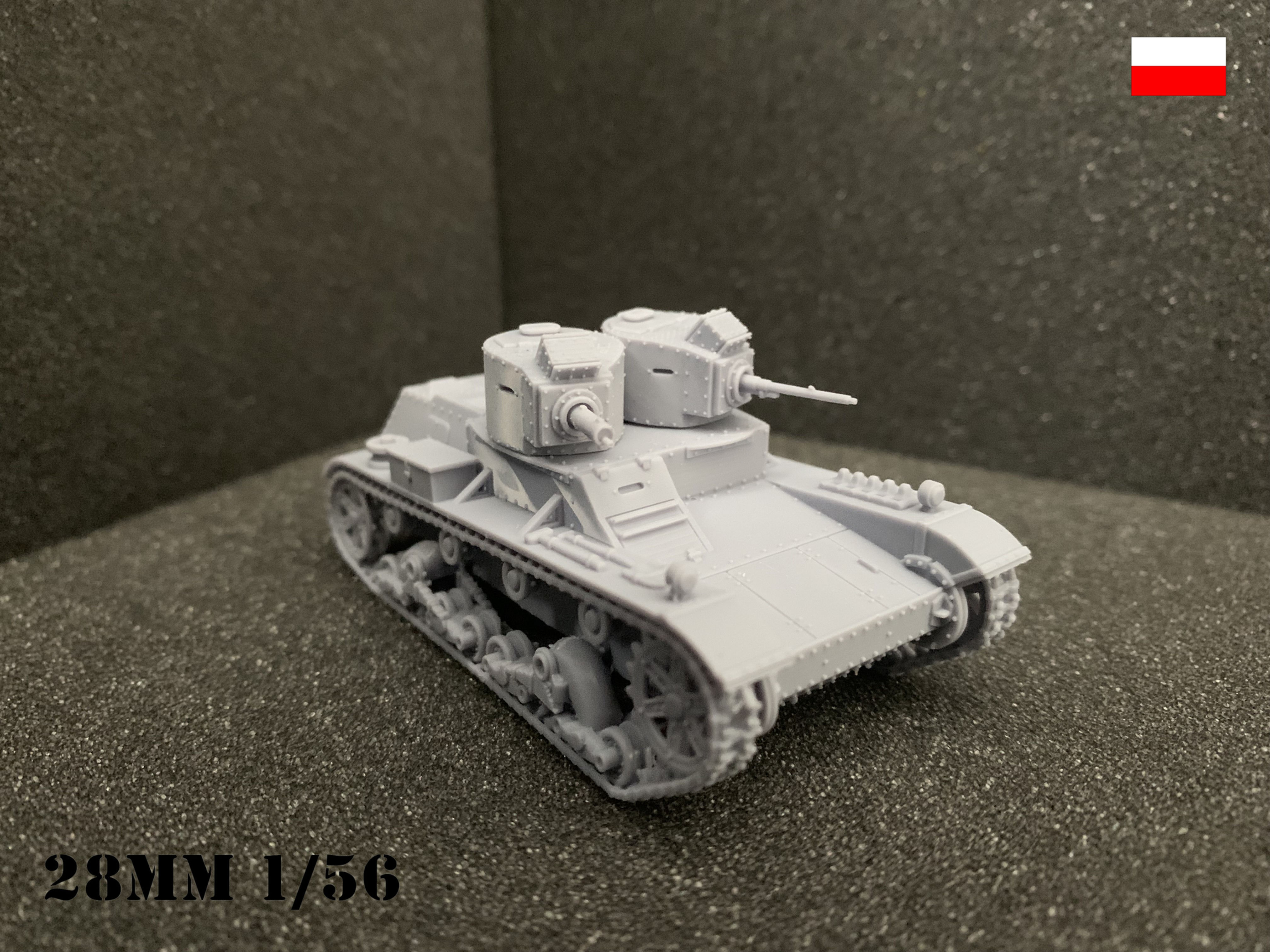 Poland Light Tank 7TP DW Twin Turret
