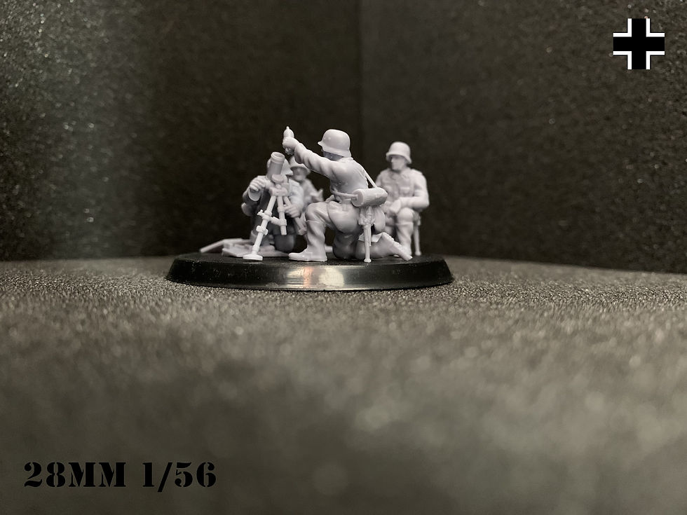 Miniature : German 81mm Mortar Team collection From Meuse to Volga