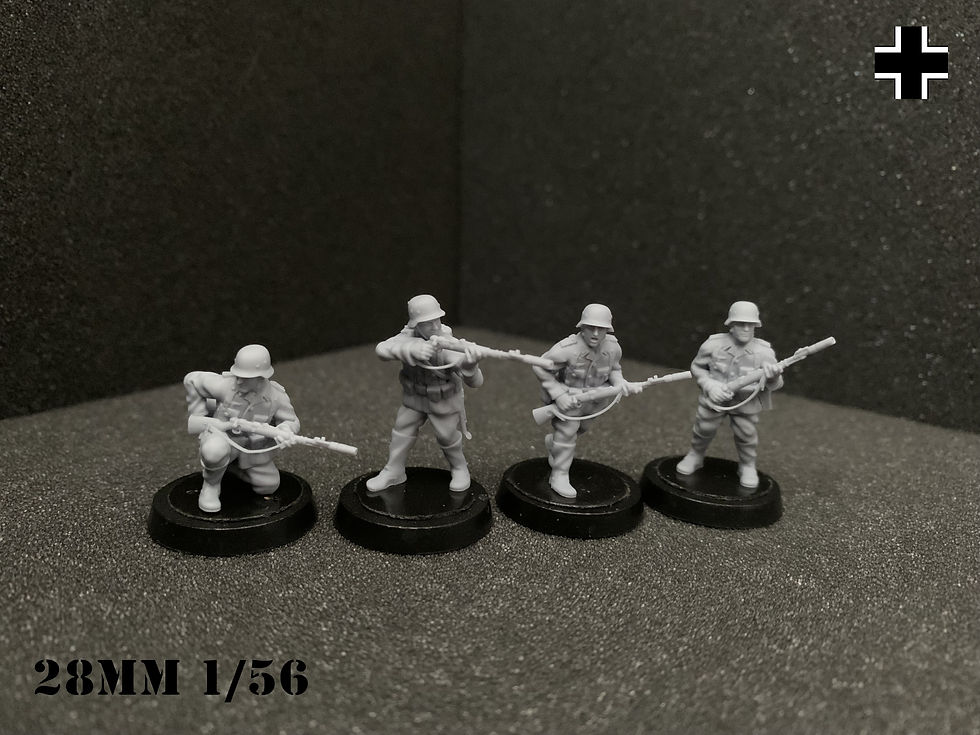 Miniature : German Grenade Launcher Team  collection From Meuse to Volga