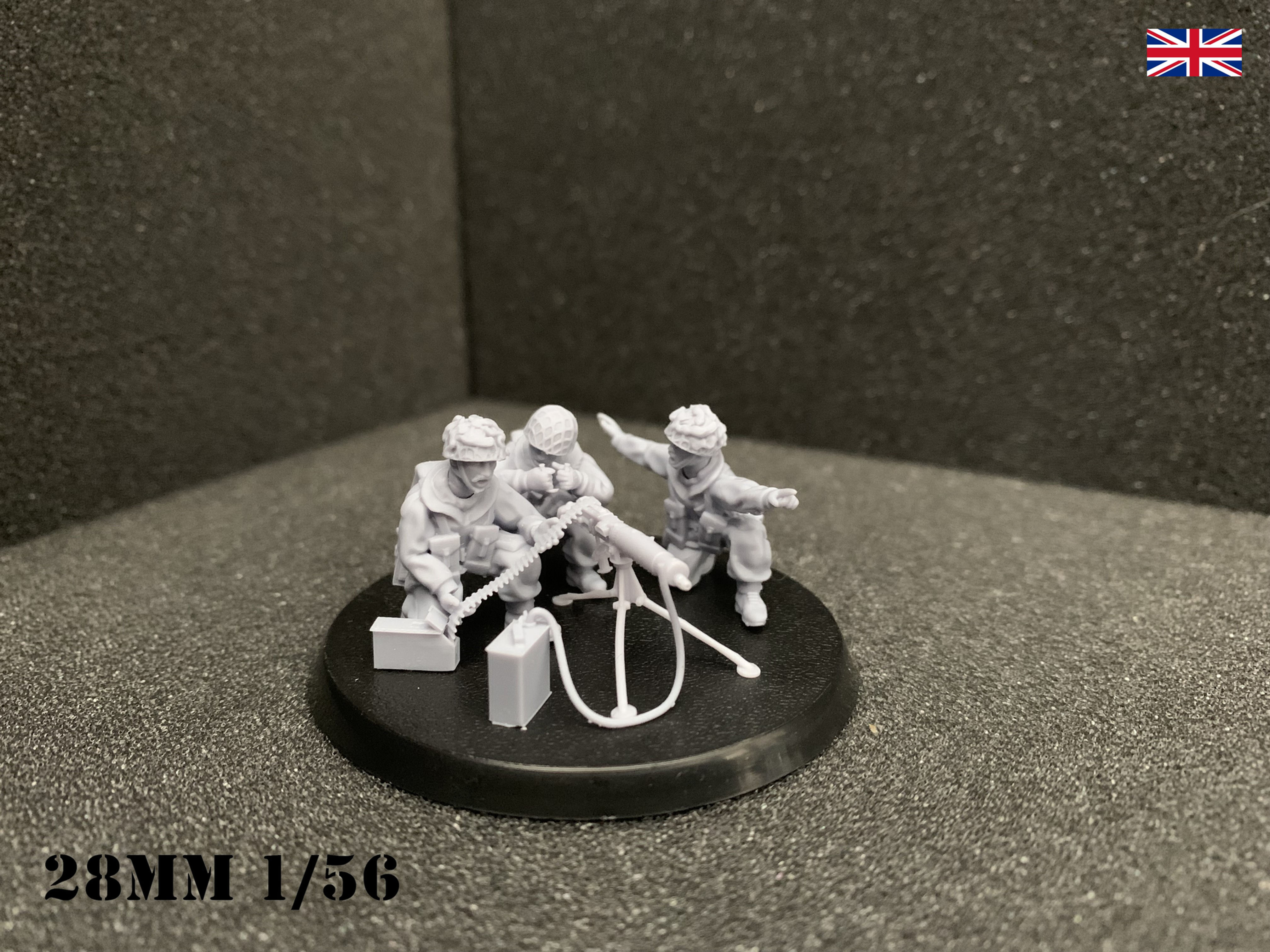 British Airborne MMG Team