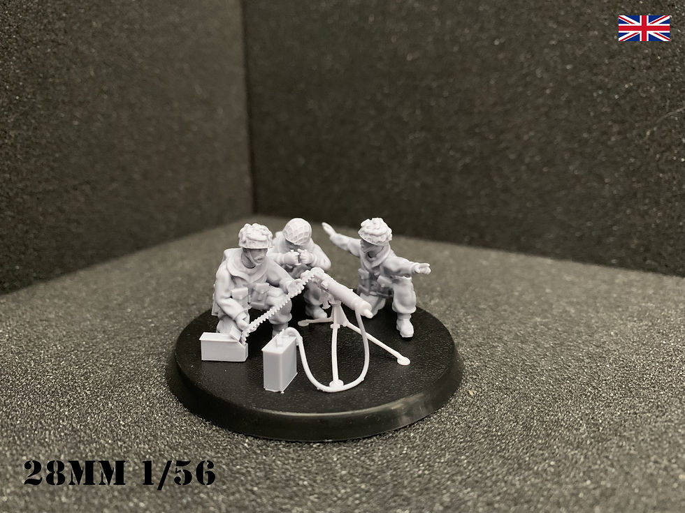 British Airborne MMG Team