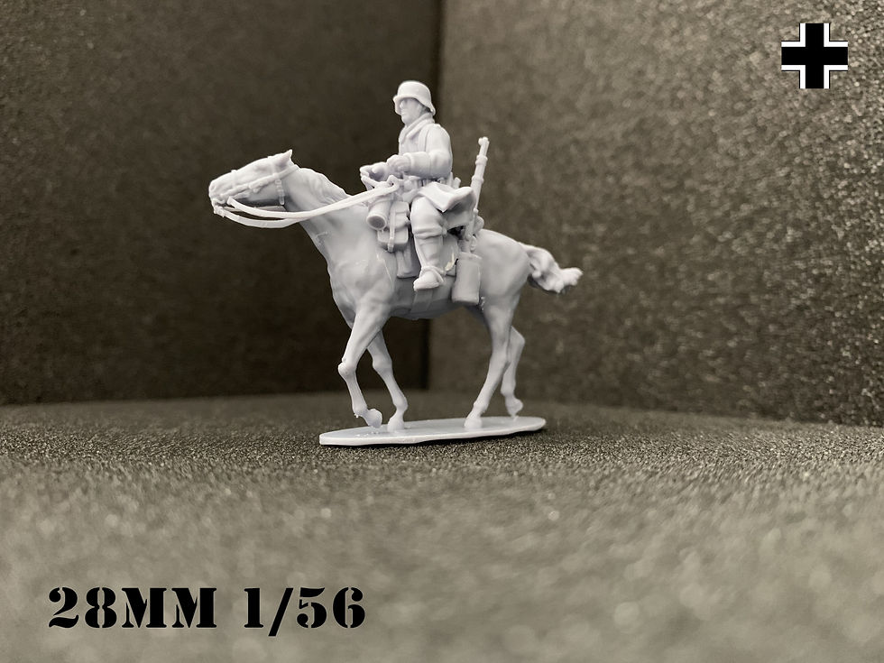 Miniature : German Winter Cavalry MmgTeam