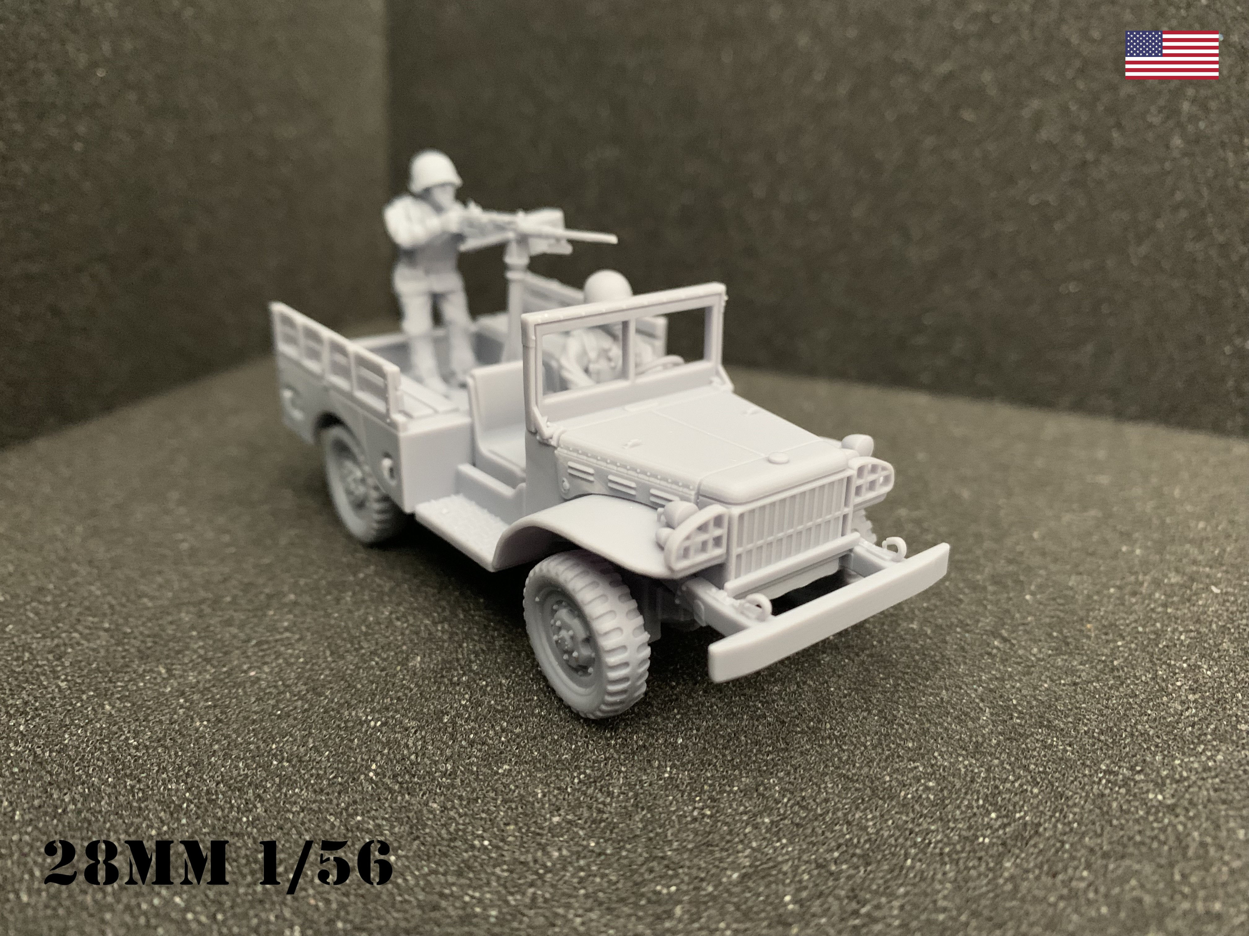 US Dodge Truck WC51 with MMG/HMG windshield up