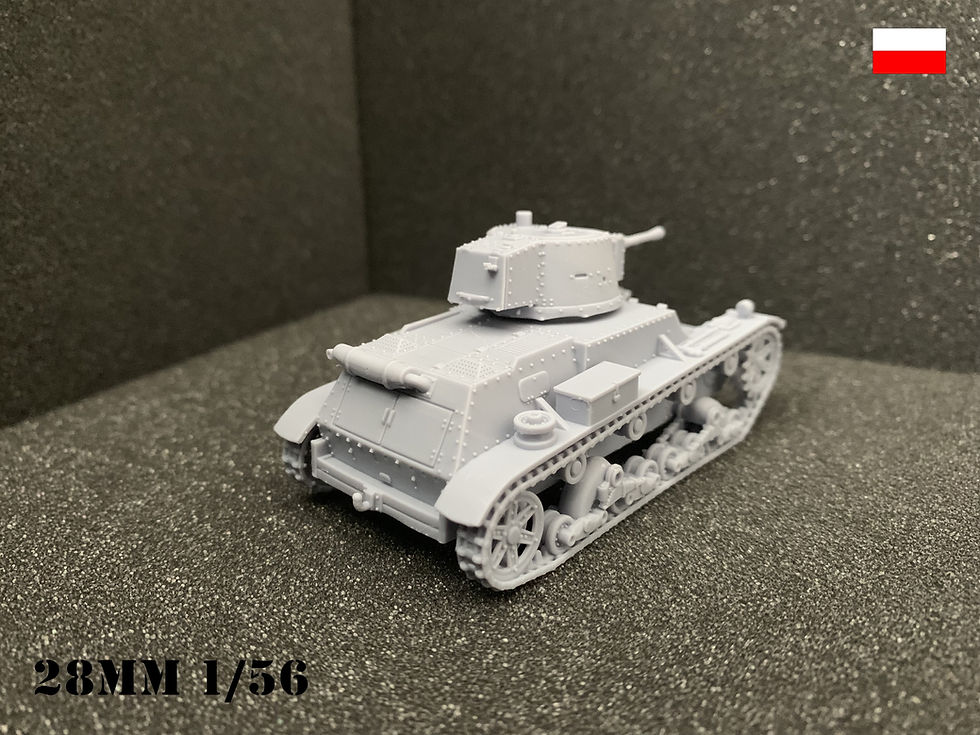 Miniature : Poland Light Tank 7TP JW Single Turret