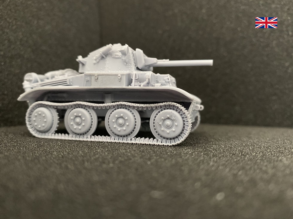 Thumbnail: British Tank A17 Tetrach 3 inch howitzer, 2 Pdr