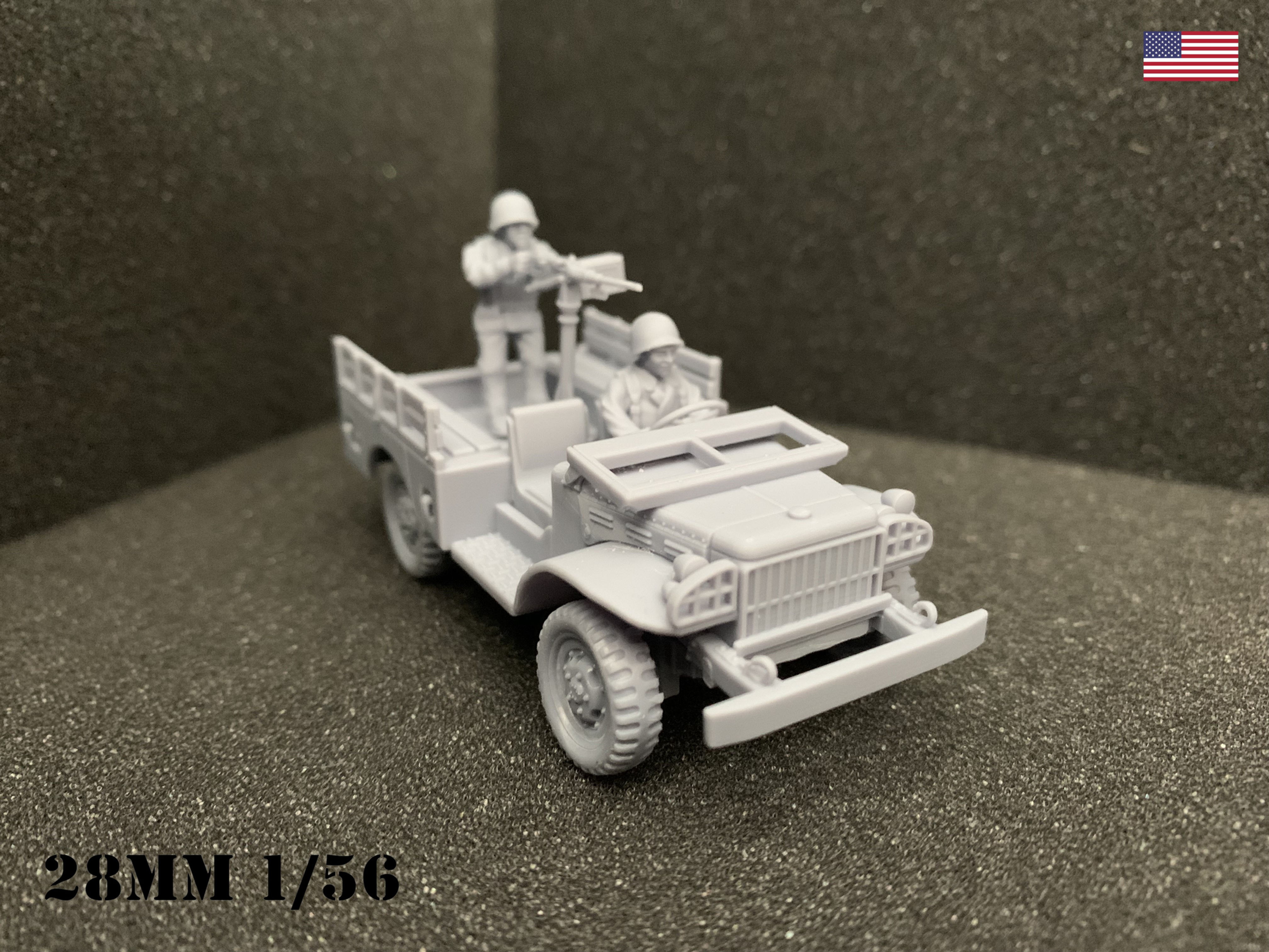 US Dodge Truck WC51 with MMG/HMG windshield down