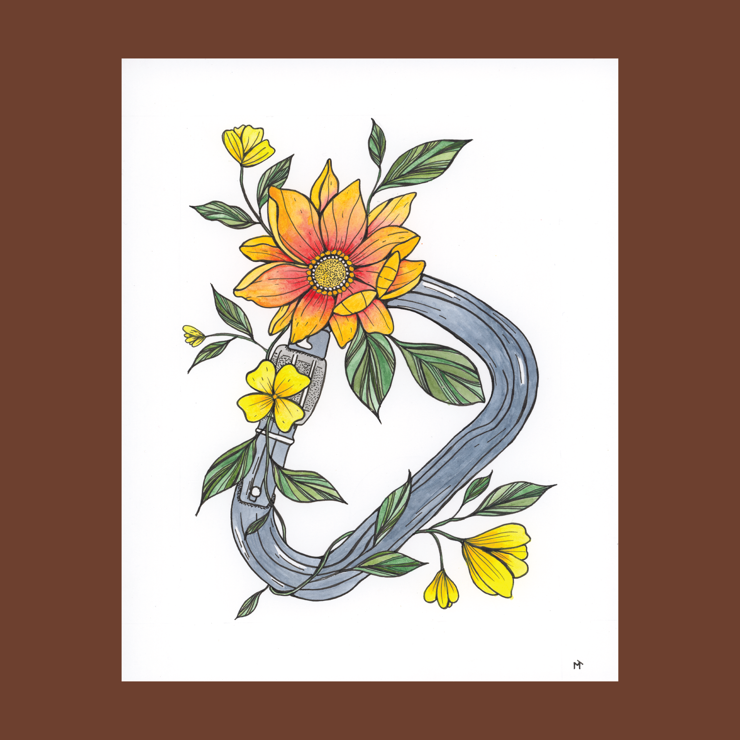 Flowers and Carabiner