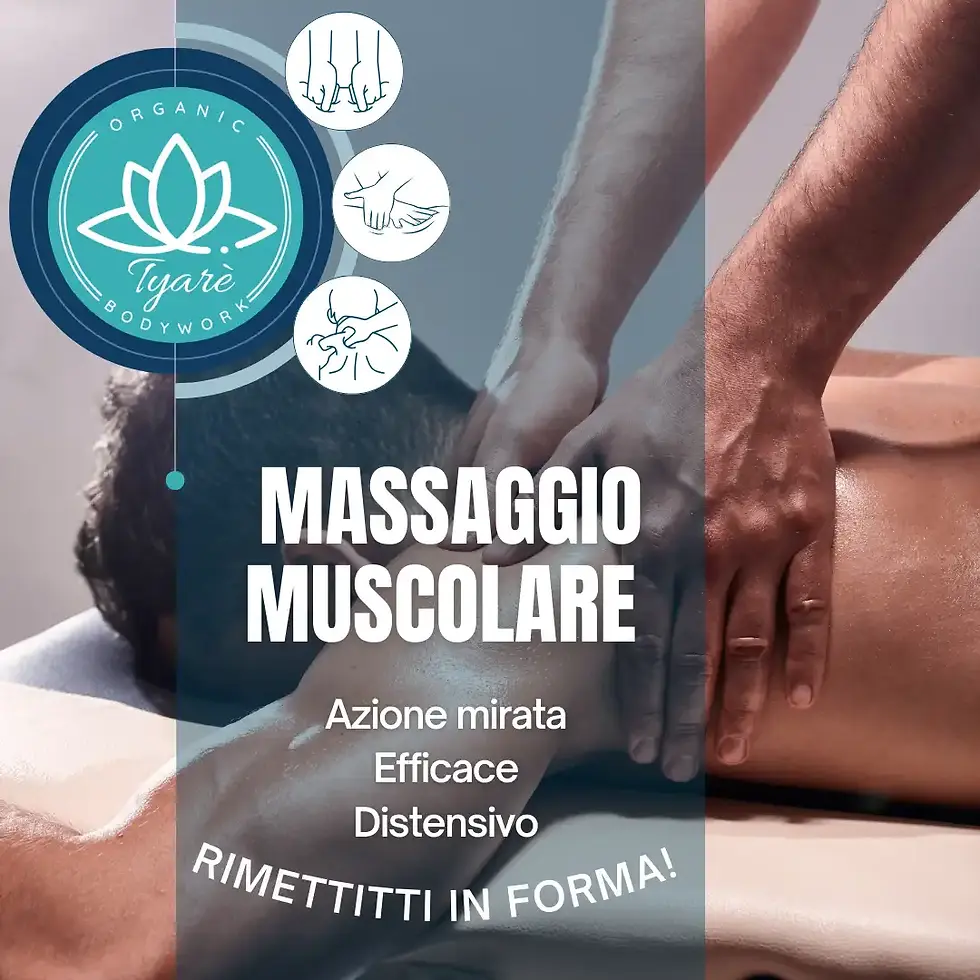 Massaggio di recupero muscolare che rilassa i muscoli, decontrae, riduce tensioni e dona energia e scioltezza.