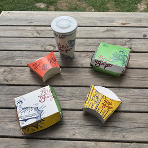 Patty's Burger ambalaj tasarımı, logo tasarımı