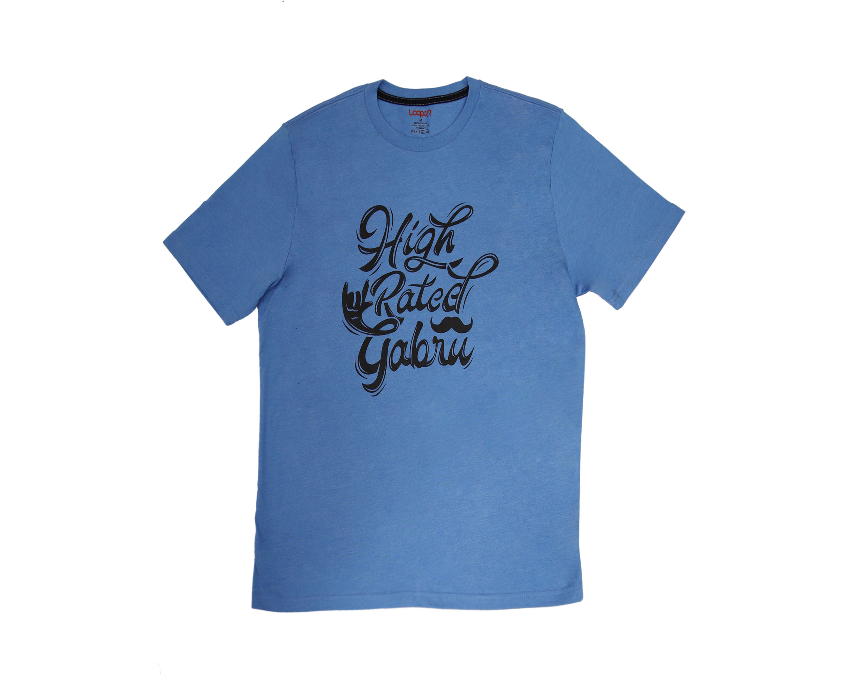 Crew Neck Blue High Rated - T-Shirt