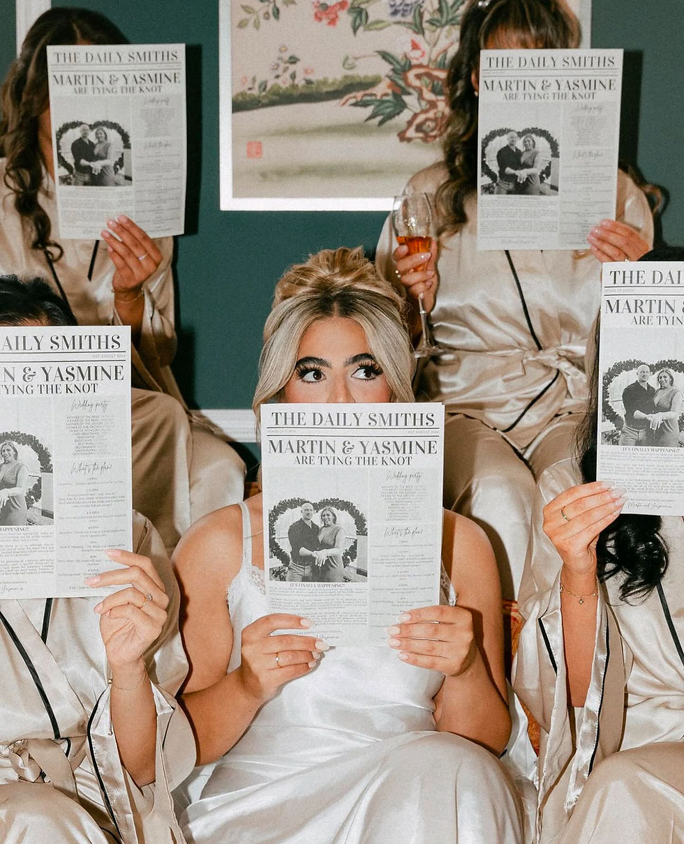 Thumbnail: Wedding Day Newspapers