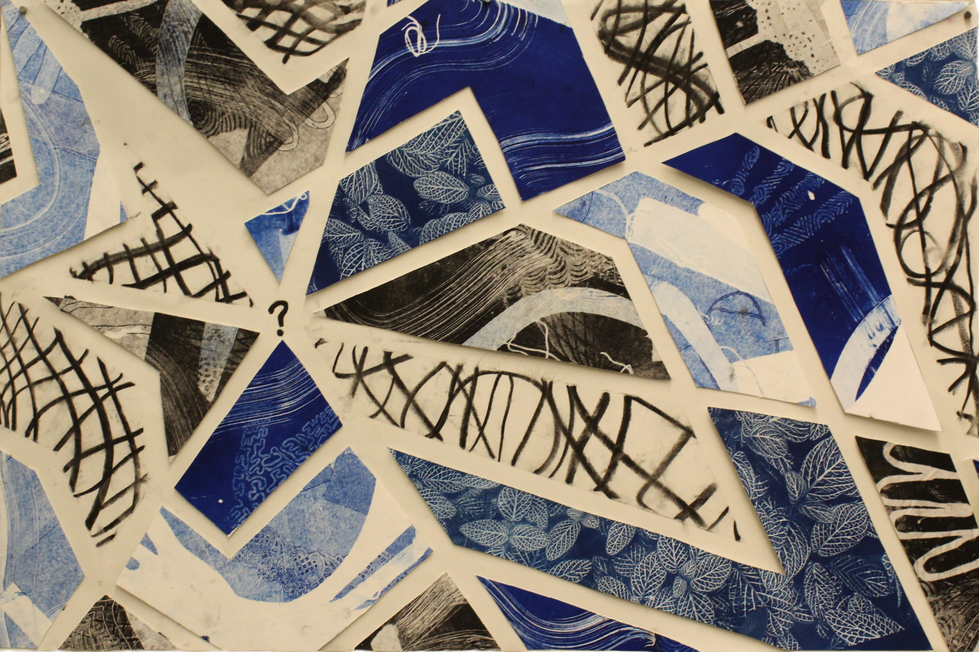 ??? cyanotype and collage