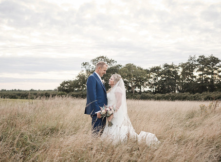 Classic and natural white blush wedding at Pentney Abbey
