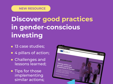 WomenINvestEU publishes new EU report on gender-conscious investment in Europe