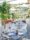 Amalfi patio at Porto Boston